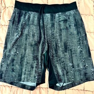 Lululemon Athletica Black and Gray Athletic Shorts